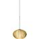 Besa Lasso 4 3/4"W Nickel Gold Glitter Glass Mini Pendant