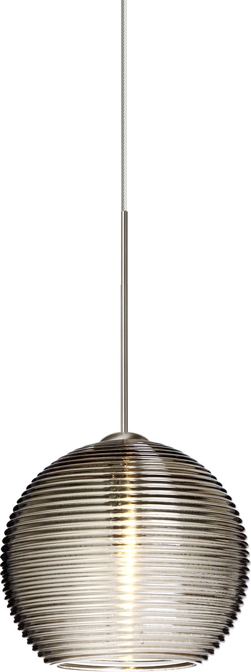 Besa Lighting Besa Kristall 6 Cord Pendant Brushed Nickel Collection