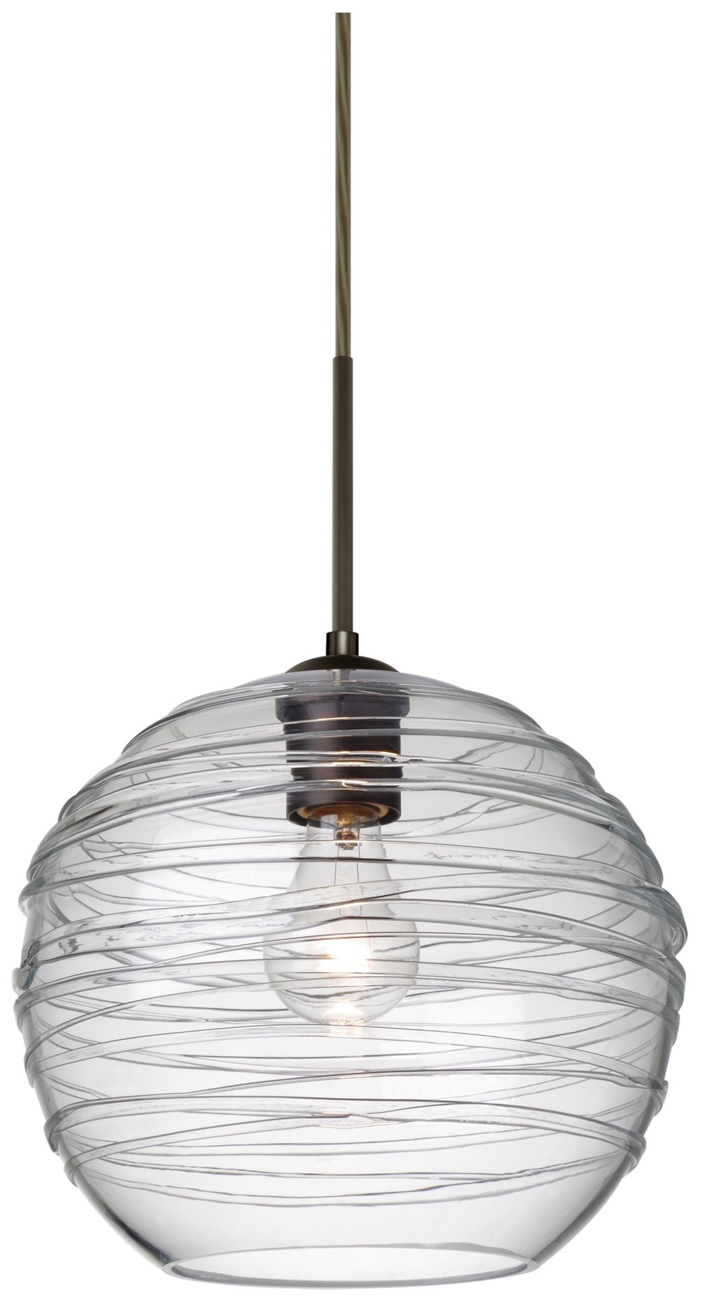 Besa Lighting Besa Wave 10 Cord Pendant Bronze Collection