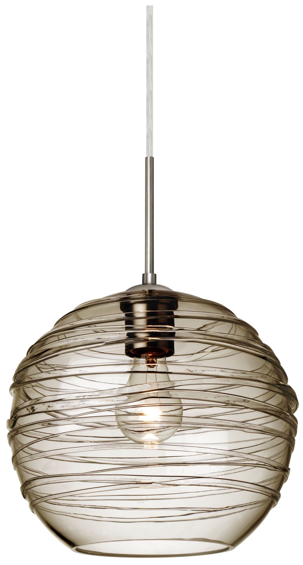 Besa Lighting Besa Wave 10 Cord Pendant Silver Collection