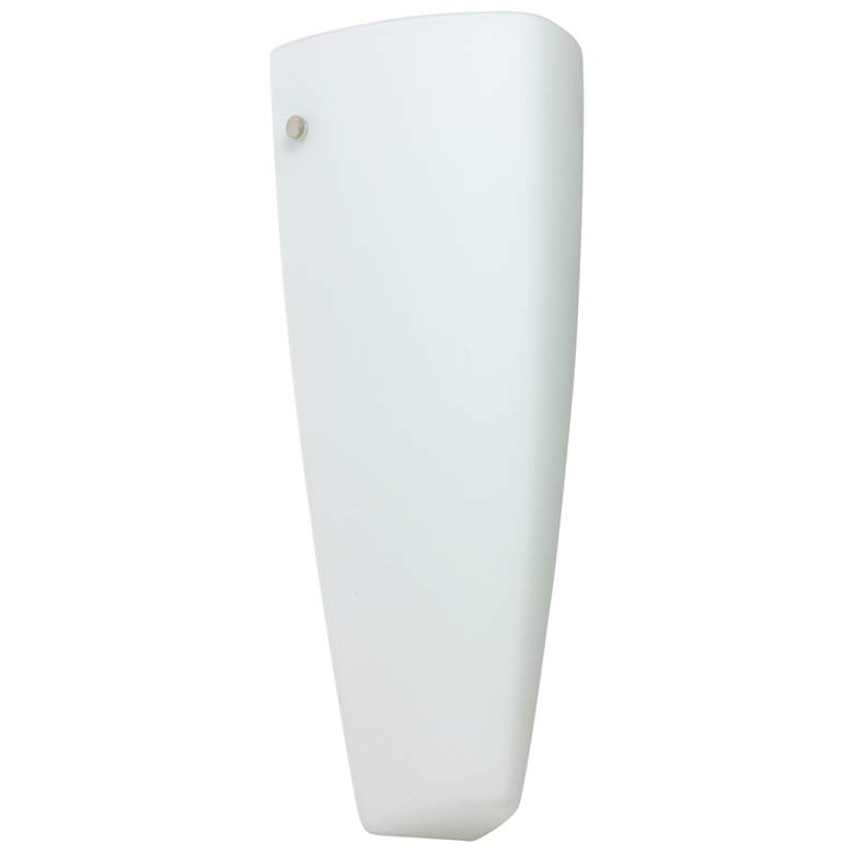 Image 1 Besa Lina 13 1/4" High Opal Matte/Polished Nickel LED Wall Sconce
