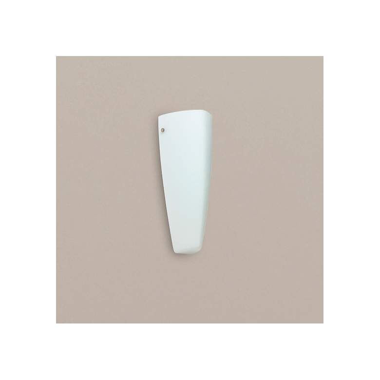 Image 1 Besa Lina 13 1/4" High Opal Matte/Polished Nickel LED Wall Sconce