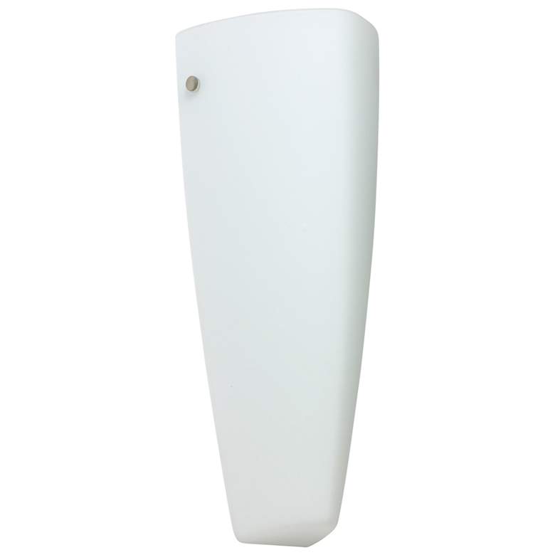 Image 1 Besa Lina 13 1/4" High Opal Matte/Satin Nickel Wall Light