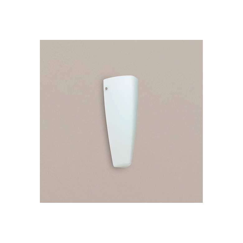Image 1 Besa Lina 13 1/4" High Opal Matte/Satin Nickel Wall Light