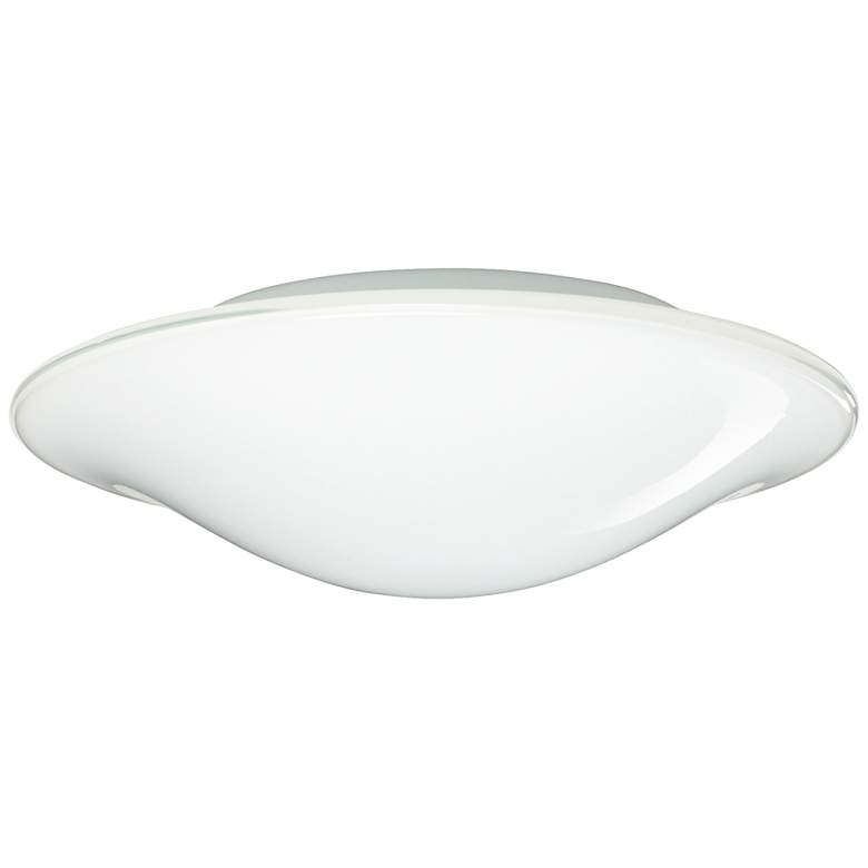 Image 1 Besa Luma 12 inch Wide Slim Opal Glass Ceiling Light