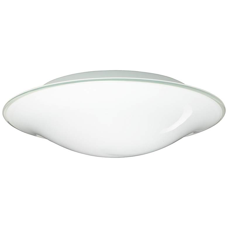 Image 1 Besa Luma 18" Wide Slim Opal Glass Ceiling Light