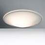 1_Besa Luma 18" Wide Slim Opal Glass Ceiling Light