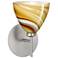 Besa Mia 8 1/2" High Honey/Satin Wall Sconce