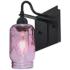 Besa Milo 10 3/4"H Purple Ball Jar Glass Wall Sconce