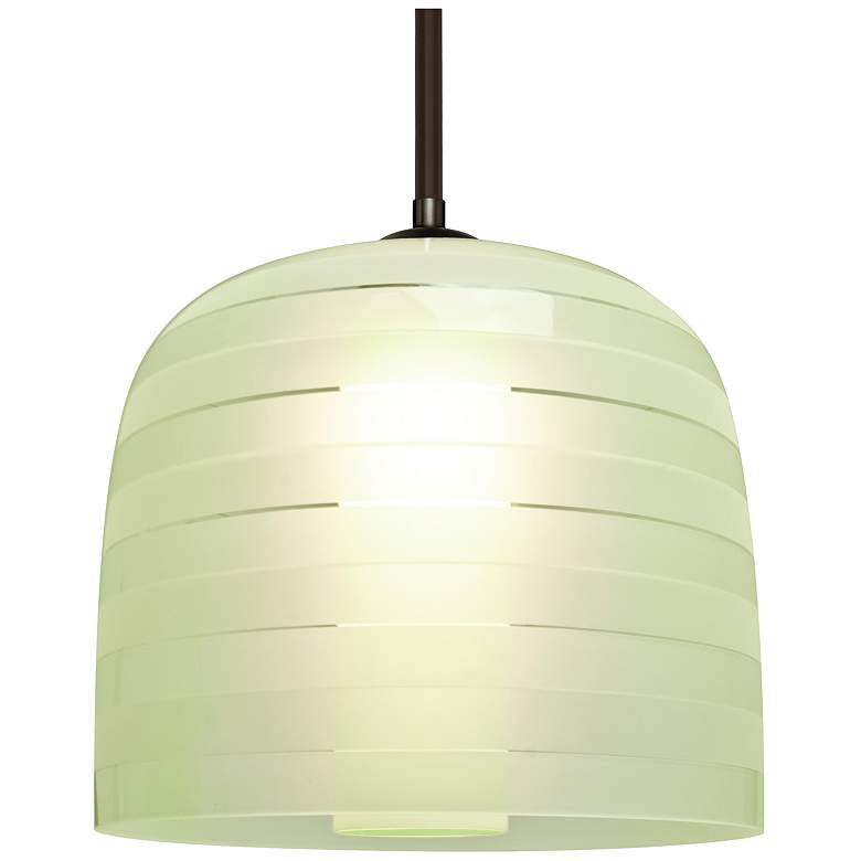 Image 1 Besa Mitzi 10 Pendant 9.875 Wide Satin Nickel Finish