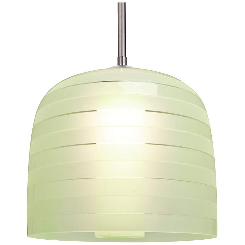 Image 1 Besa Mitzi 10 Pendant 9.875 Wide Satin Nickel Finish