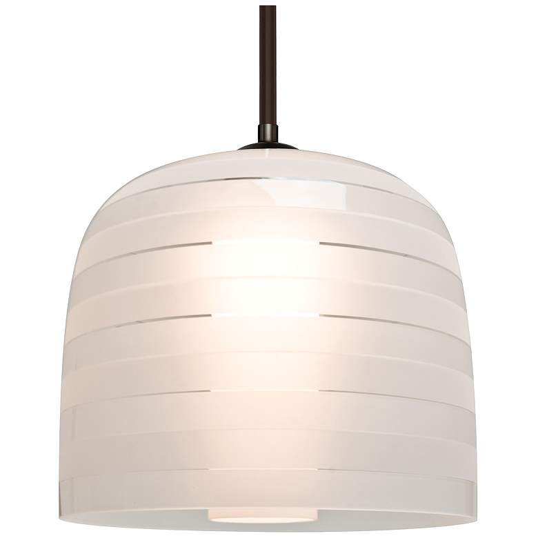 Image 1 Besa Mitzi 10 Pendant 9.875 Wide Satin Nickel Finish