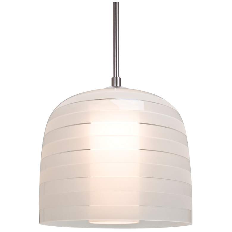 Image 1 Besa Mitzi 7 Pendant 7.375 Wide Satin Nickel Finish