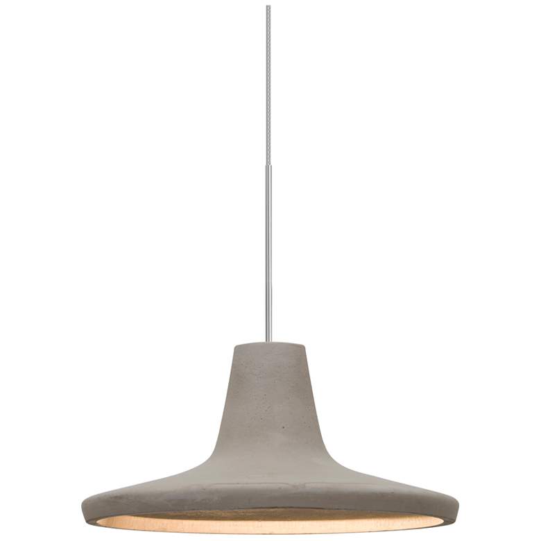 Image 1 Besa Modus Pendant 9 Wide Satin Nickel Finish