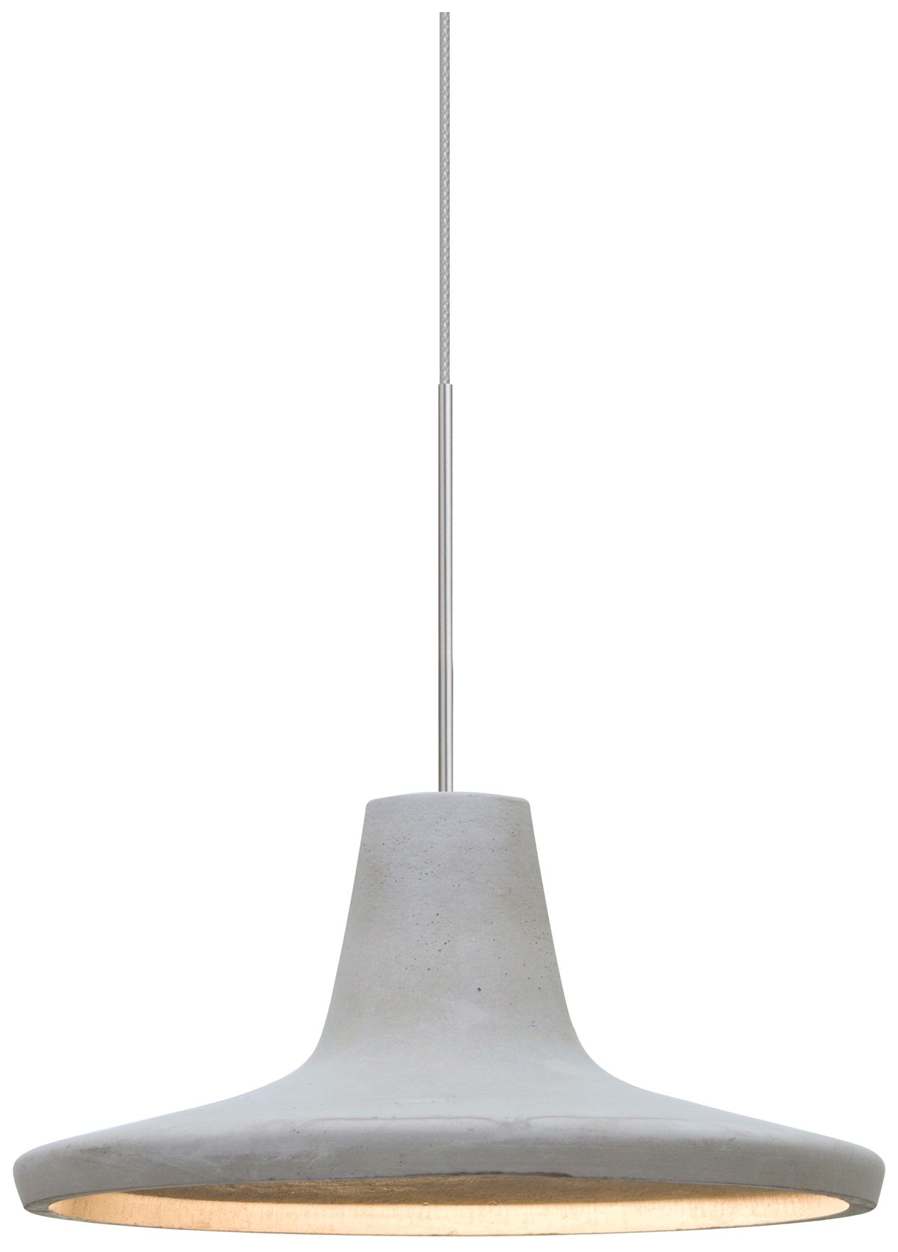 Image 2 Besa Modus Pendant 9 Wide Satin Nickel Finish