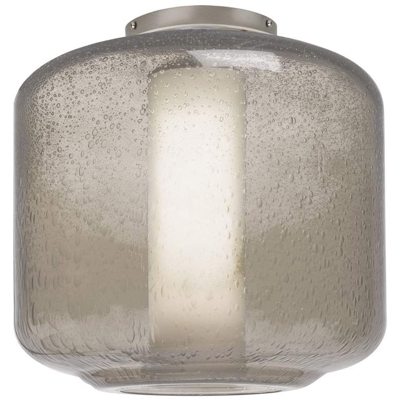 Image 1 Besa Niles 10" Wide Modern Opal and Smoke Glass Bubble Ceiling Light