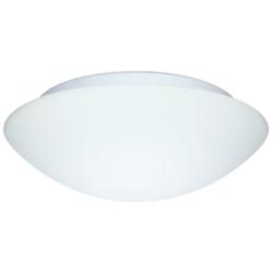 Besa Nova 12 1/2" Wide Modern Dome Button White Ceiling Light