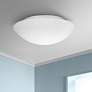 1_Besa Nova 12 1/2" Wide Modern Dome Button White Ceiling Light