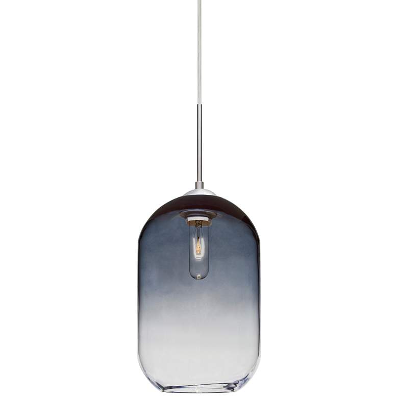 Image 1 Besa Omega 7 1/4" Wide Satin Nickel Mini Pendant