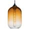 Besa Omega 7" Wide Amber/Clear/Black LED Pendant