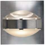 Besa Optos 3 1/2&quot; Wide Aluminum Clear and Frost Wall Sconce