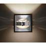 Besa Optos 3 1/2" Wide Aluminum Clear and Frost Wall Sconce