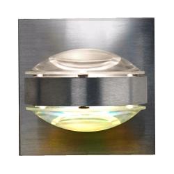 Besa Optos 3 1/2&quot; Wide Aluminum Clear and Warm Wall Sconce
