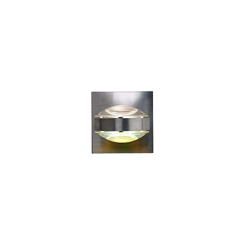Image 1 Besa Optos 3 1/2" Wide Aluminum Clear and Warm Wall Sconce