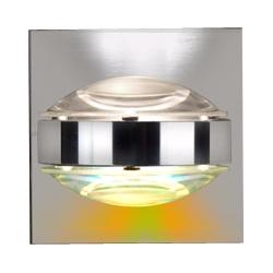 Besa Optos 3 1/2&quot; Wide Chrome Clear and Warm Wall Sconce