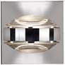 Besa Optos 3 1/2" Wide Chrome Clear Glass Wall Sconce