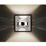 Besa Optos 3 1/2" Wide Chrome Clear Glass Wall Sconce