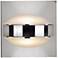 Besa Optos 3 1/2" Wide Chrome Frost and Frost Wall Sconce