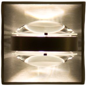 Besa Optos 3 1/2" Wide Aluminum Clear Glass Wall Sconce - Made to Order