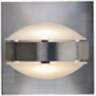 Besa Optos 3 1/2" Wide Aluminum Frost and Frost Wall Sconce