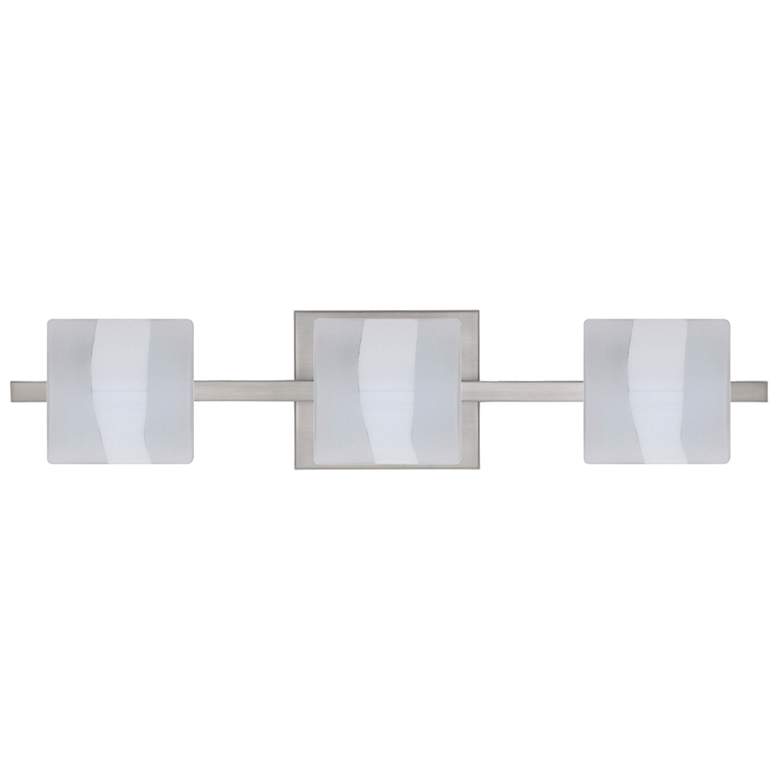 Image 1 Besa Paolo 22 1/2" Wide Opal Frost/Satin Nickel 3-Light Bath Light