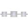 Besa Paolo 22 1/2" Wide Opal Frost/Satin Nickel 3-Light Bath Light
