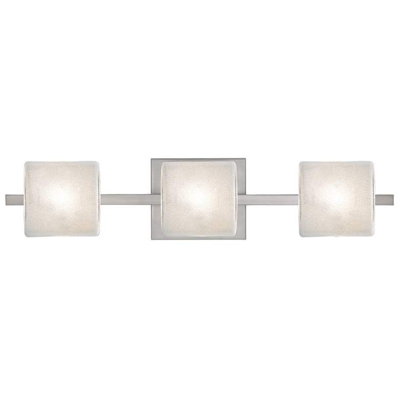 Image 1 Besa Paolo 22 1/2" Wide Glitter/Satin Nickel 3-Light Vanity Light