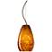 Besa Pera 9 1/2" High Amber Cloud/Bronze LED Cable Pendant