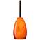Besa Pera 9 1/2" High Habanero/Bronze LED Stem Pendant