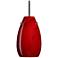 Besa Pera 9 1/2" High Magma/Black Mini Pendant
