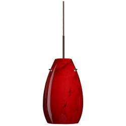 Besa Pera 9 1/2" High Magma/Bronze Mini Pendant