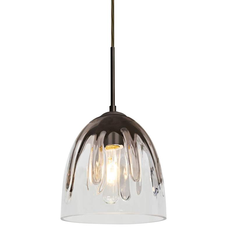 Image 1 Besa Phantom 6" Wide Bronze Mini Pendant
