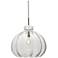 Besa Pinta 14 1/4" Wide Clear/Bronze 1-Light Pendant