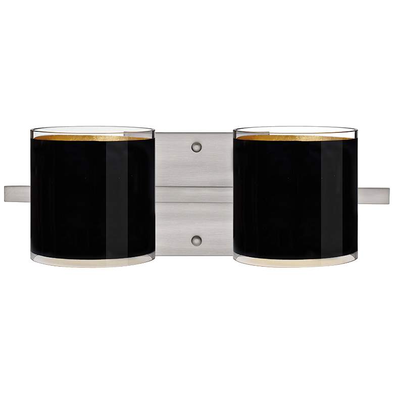 Image 1 Besa Pogo 15" Wide Black Bathroom Light
