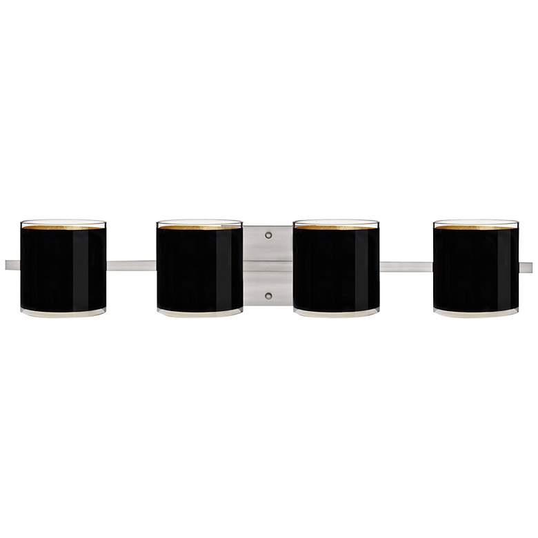 Image 1 Besa Pogo 31" Wide Black Bathroom Light