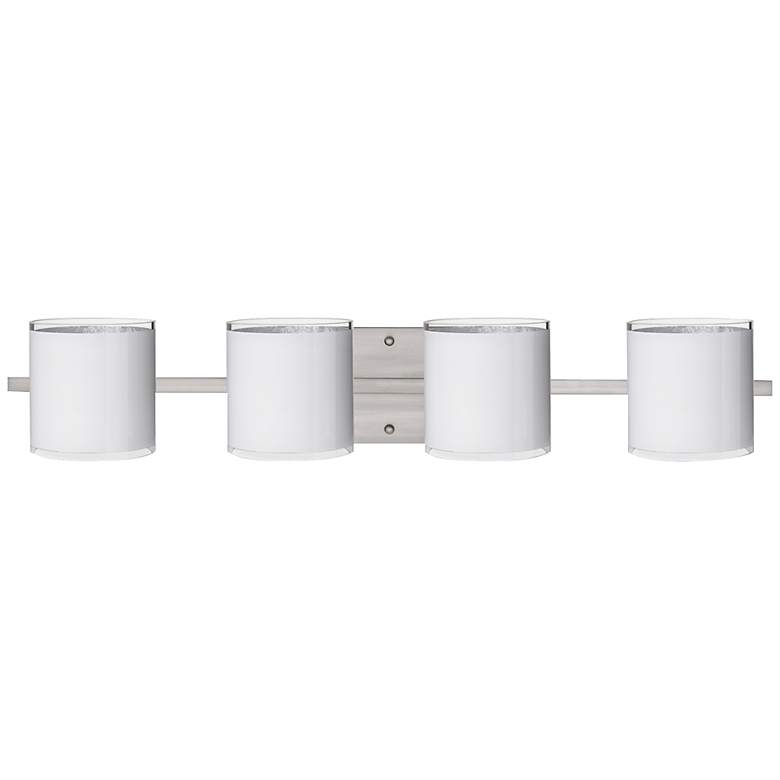 Image 1 Besa Pogo 31" Wide White Bathroom Light
