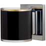 Besa Pogo 5 1/2" High Black/Inner Gold/Chrome LED Wall Sconce