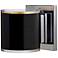 Besa Pogo 5 1/2" High Black/Inner Gold/Chrome LED Wall Sconce