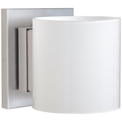 Besa Pogo 5 1/2" High Satin Nickel Wall Sconce