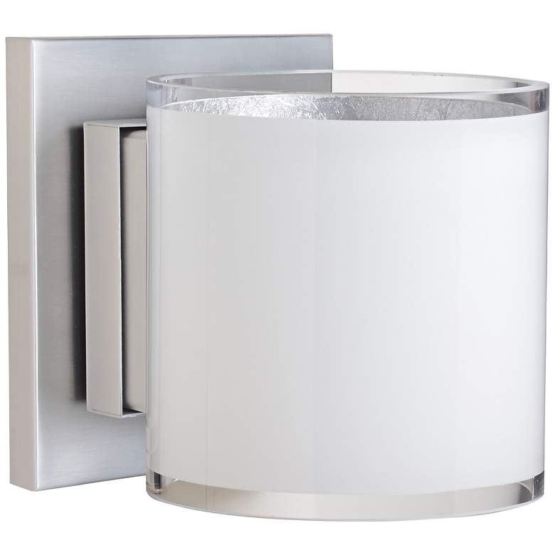Image 1 Besa Pogo 5 1/2" High White Sconce